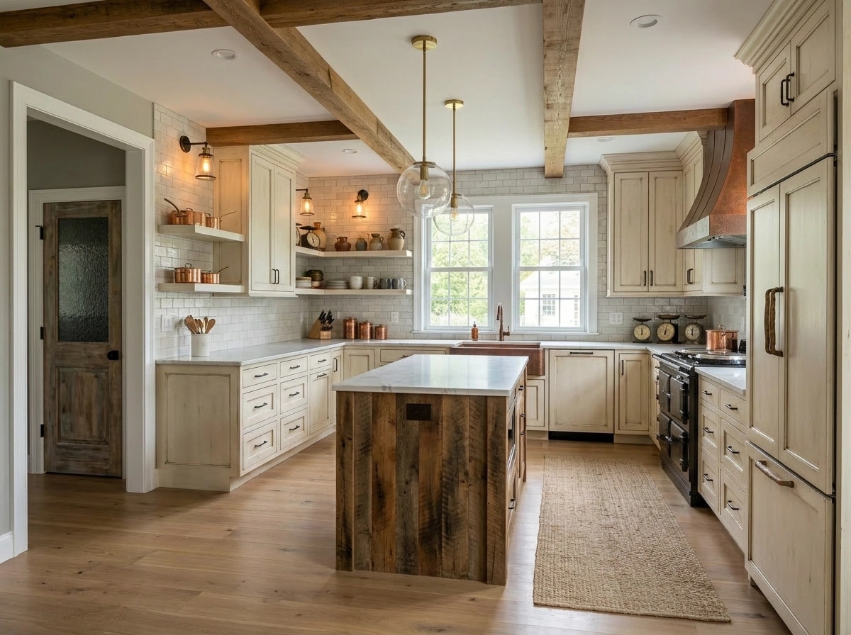 Kitchen interior in Biophilic style — photo by GenRoom AI