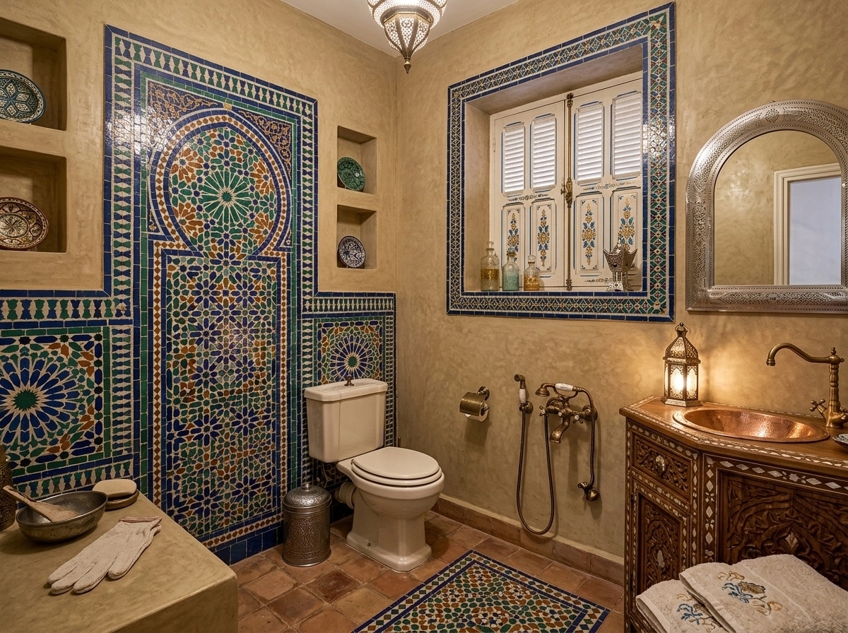 Diseño de interiores en estilo Mediterranean — Bano por GenRoom AI