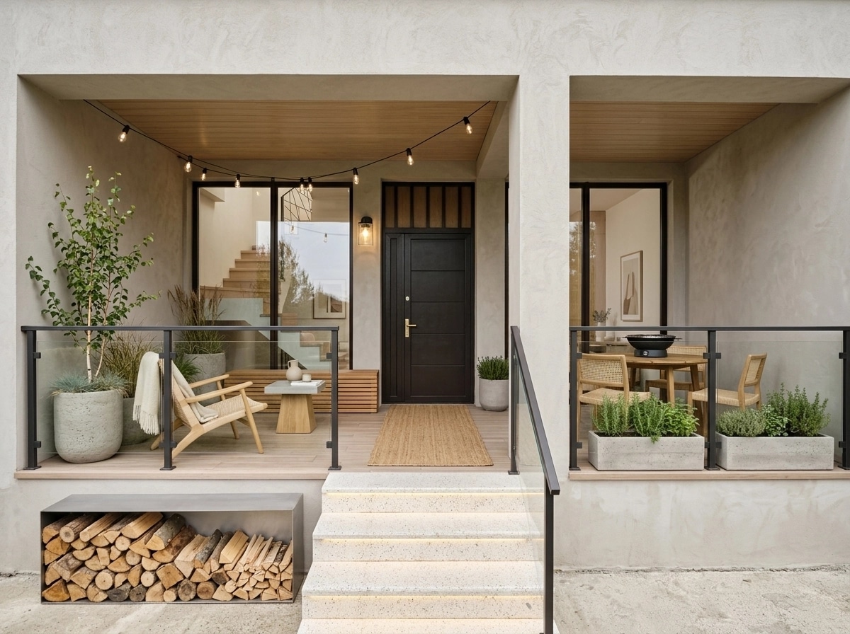 Interior design in Scandinavian style — balcony by GenRoom AI