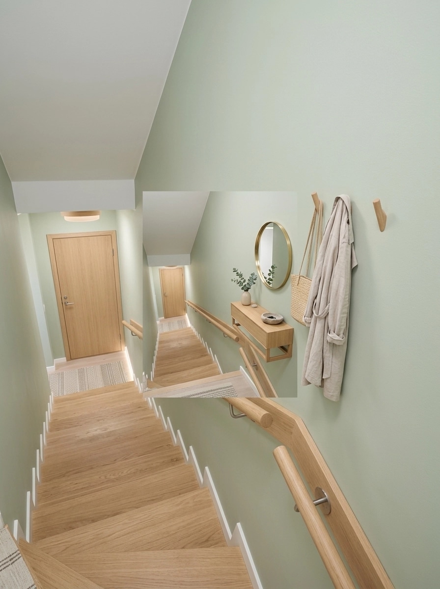 Hallway interior in Scandinavian style — photo by GenRoom AI
