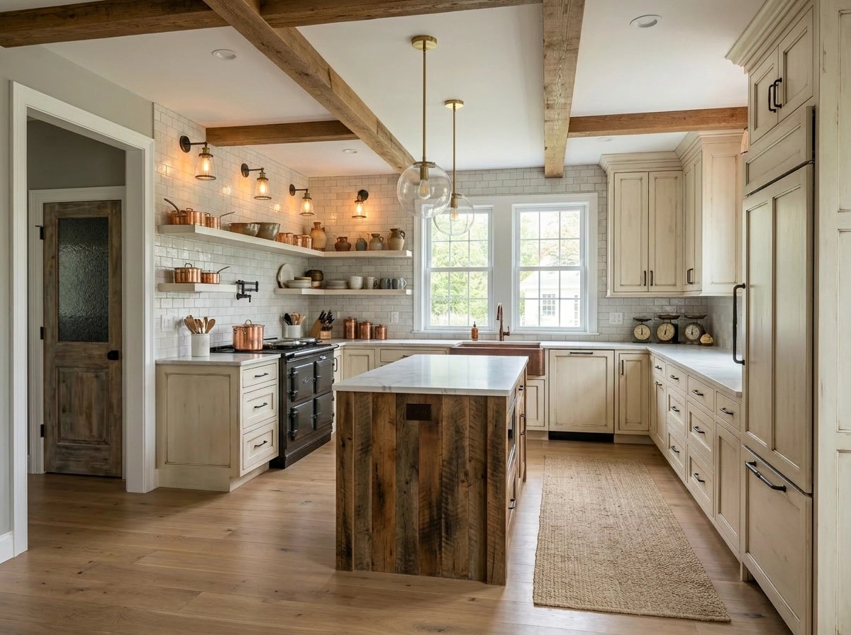 Kitchen interior in Biophilic style — photo by GenRoom AI