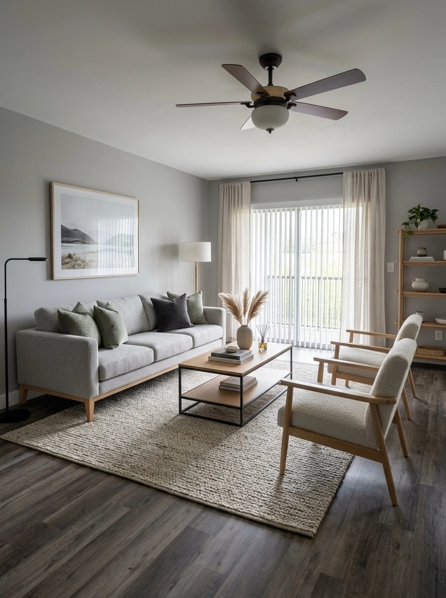 Interior design in Scandinavian style — Living Room by GenRoom AI