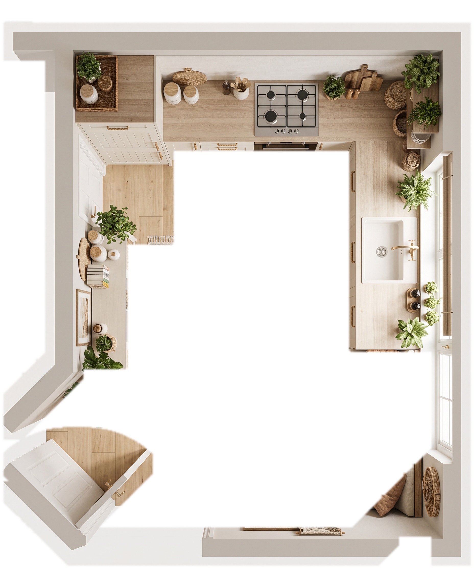 Interior design in Bohemian style — Living Room by GenRoom AI