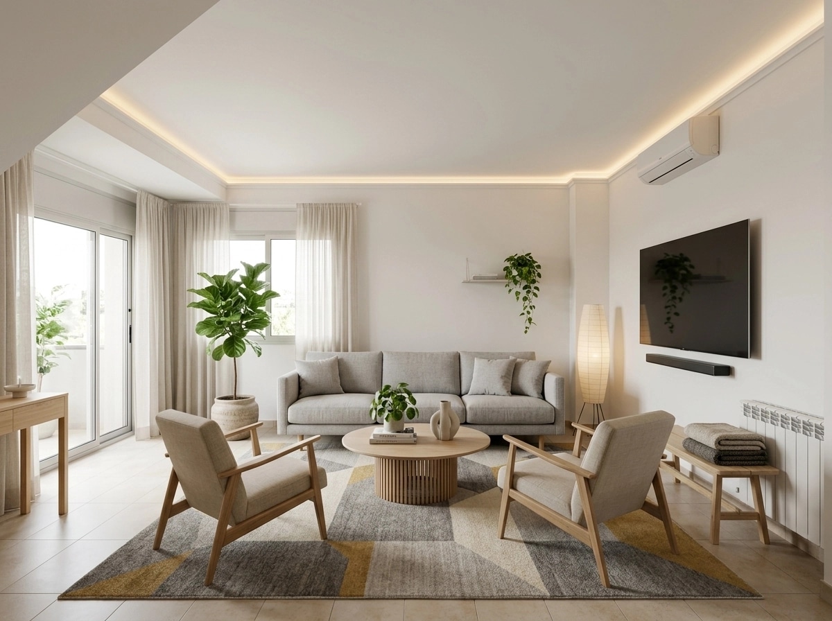 Scandinavian Living Room design — interior photo by GenRoom AI
