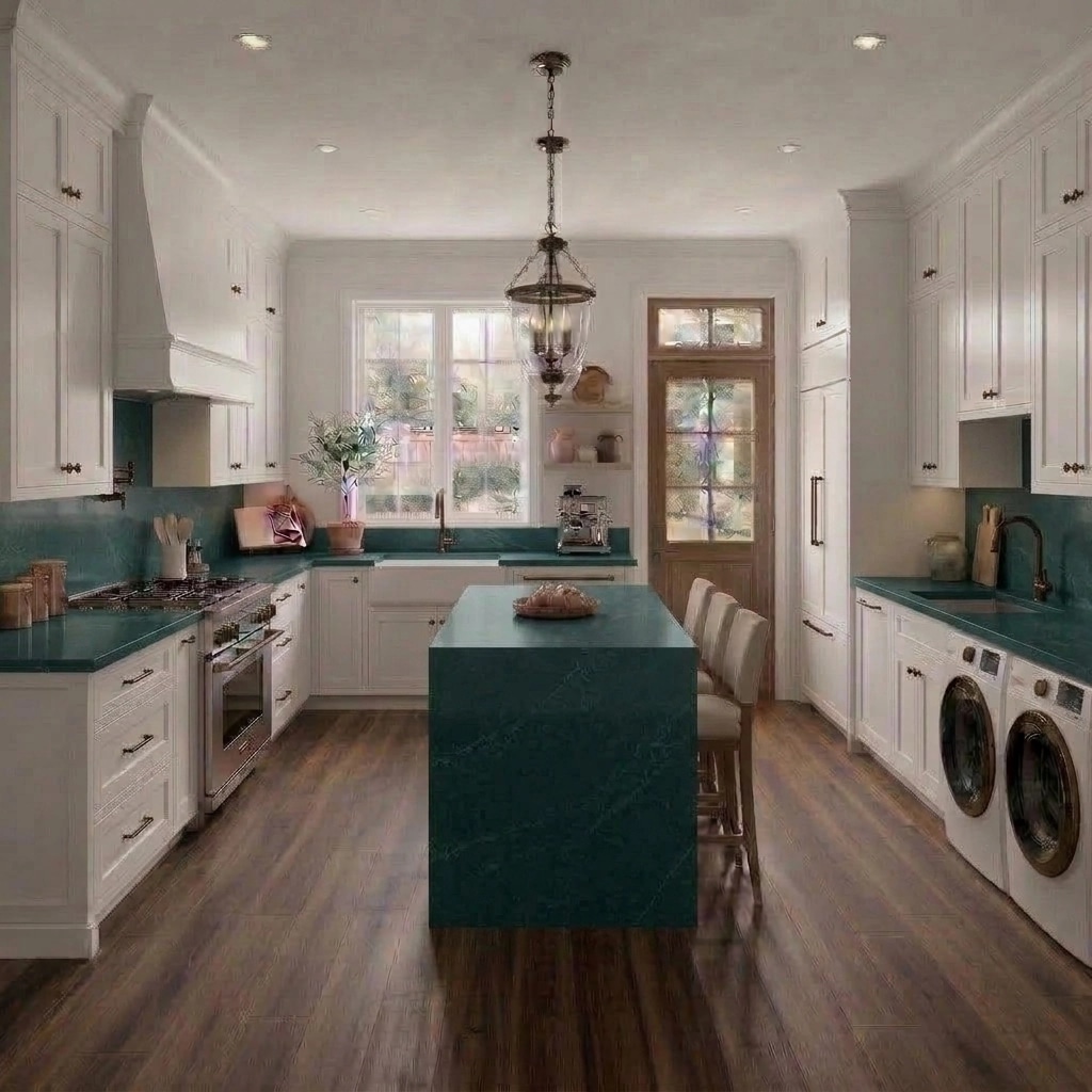 Interior design in Transitional style — Kitchen by GenRoom AI