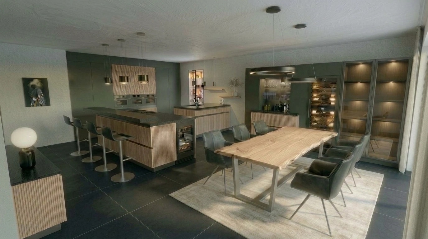 Kitchen interior in no_style style — photo by GenRoom AI