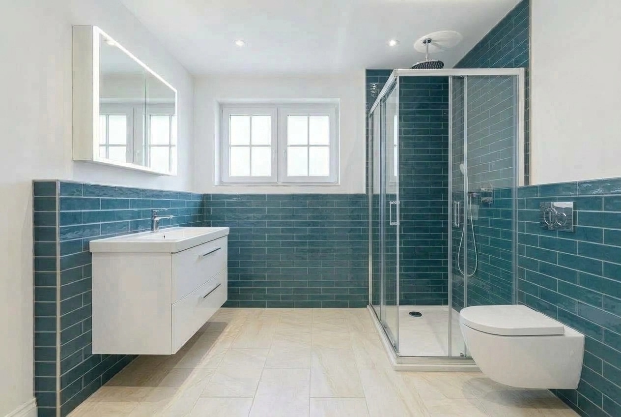 Interior design in Transitional style — Bathroom by GenRoom AI