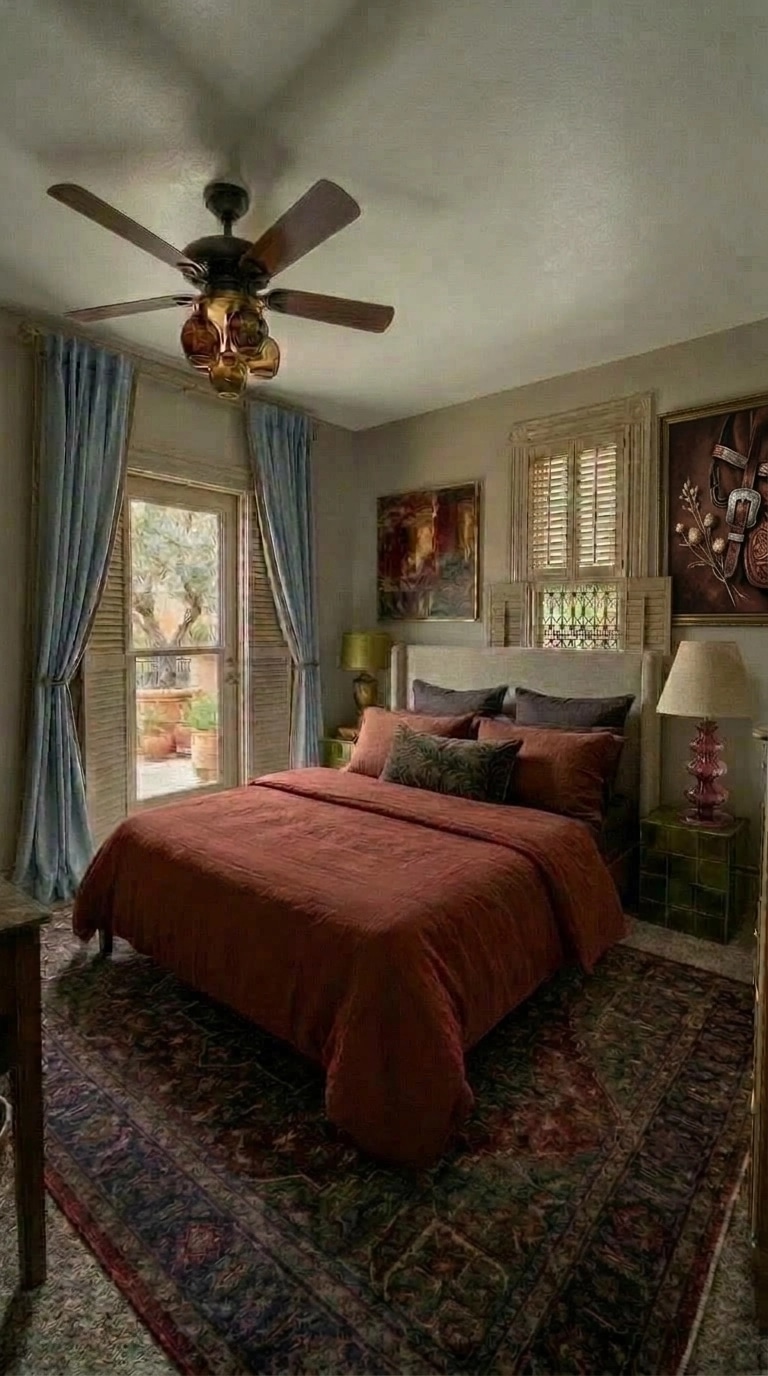 Mediterranean Bedroom design — interior photo by GenRoom AI