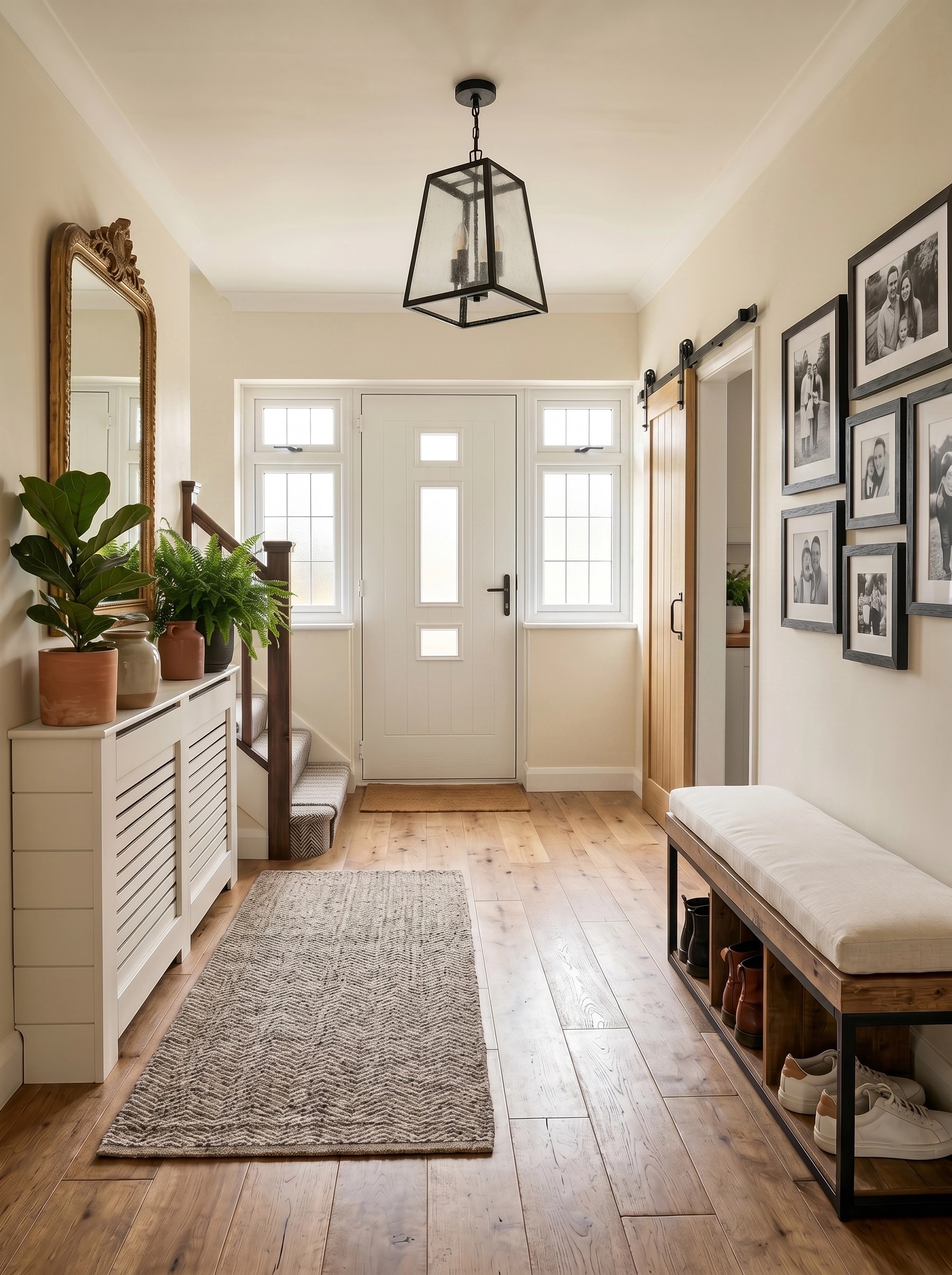 Hallway interior in Transitional style — photo by GenRoom AI