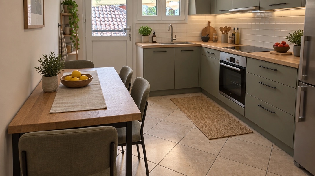 Kitchen interior in Contemporary style — photo by GenRoom AI