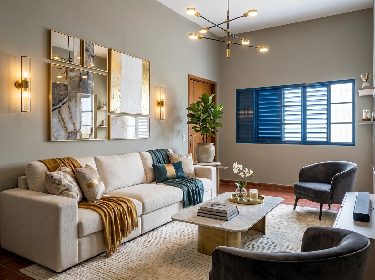 Interior design in Contemporary style — Living Room by GenRoom AI