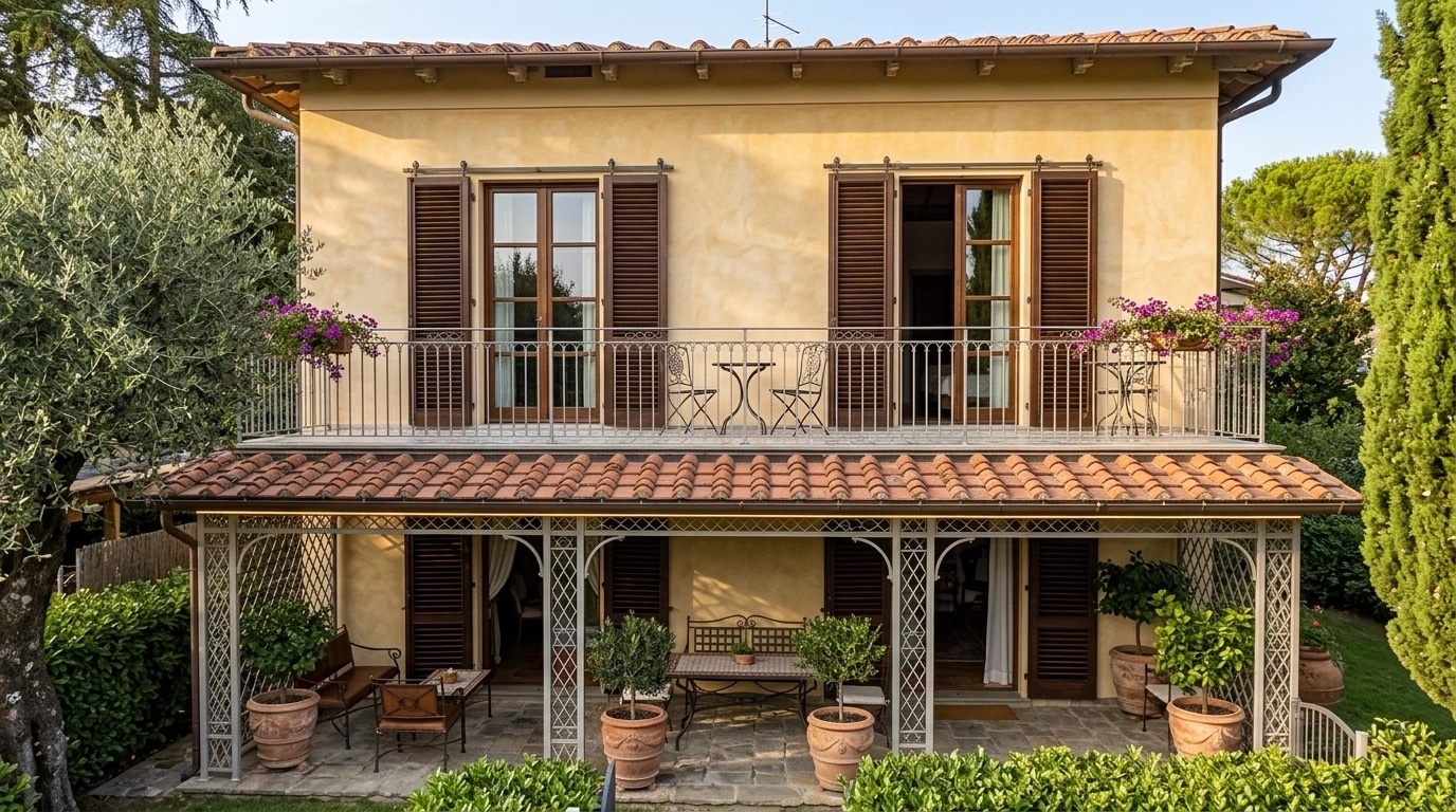 Facade design in Italian Villa Facade style — Facade by GenRoom AI