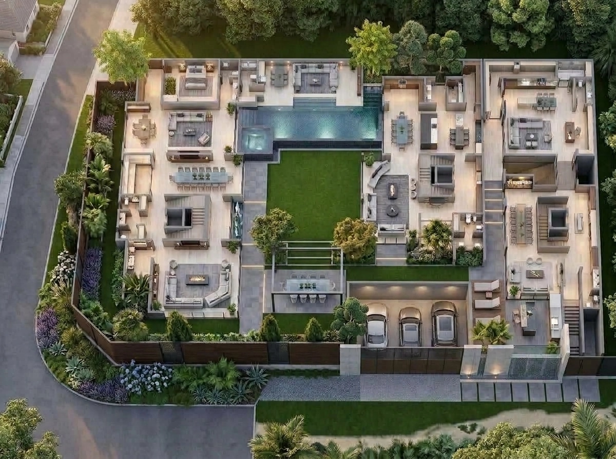 Contemporary Yard Yard design — yard photo by GenRoom AI