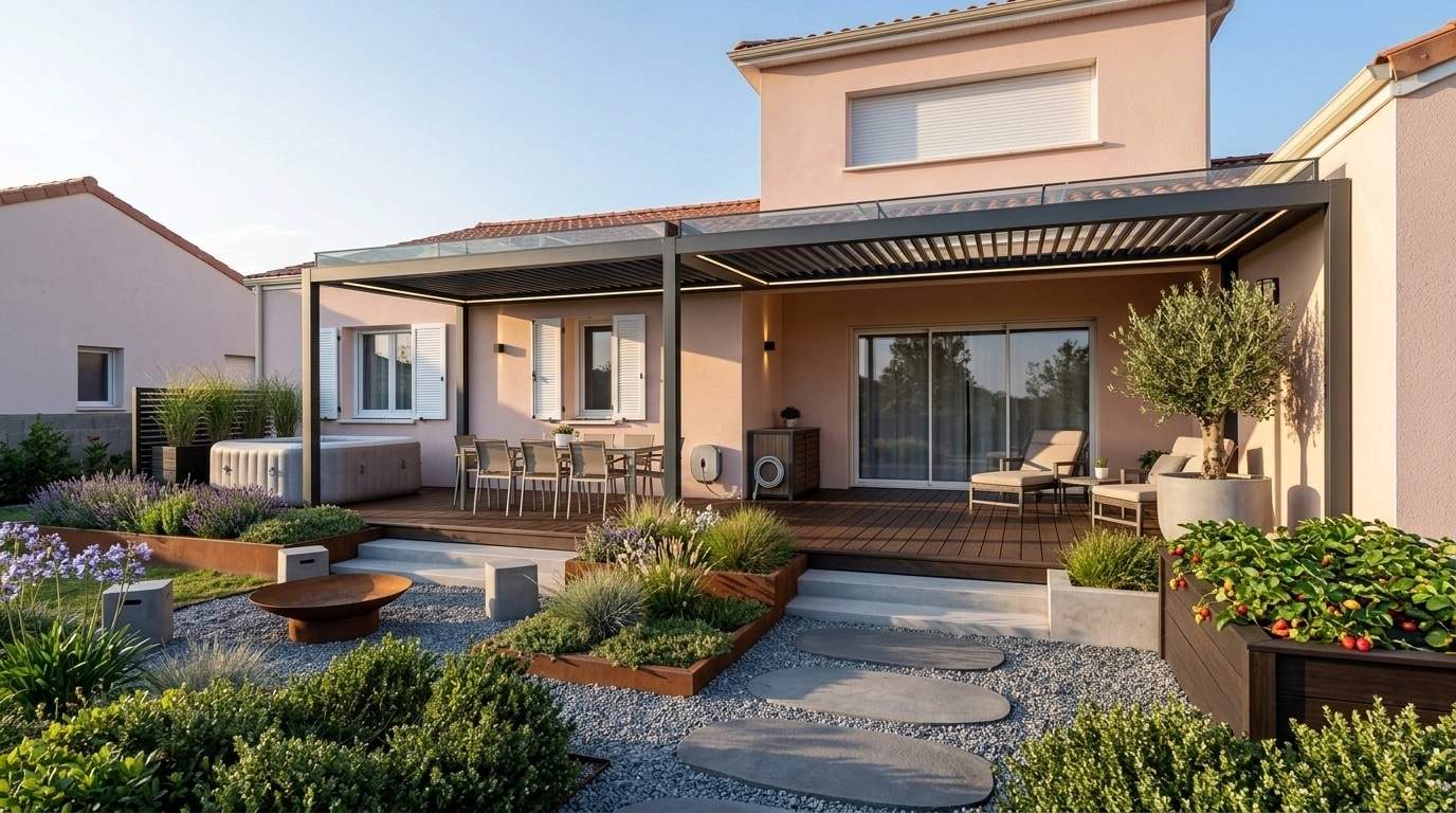 Landscape design in Contemporary Yard style — Yard by GenRoom AI