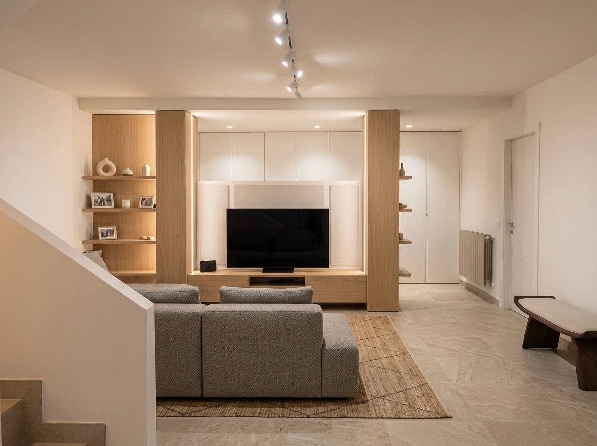 Interior design in Minimalism style — Living Room by GenRoom AI