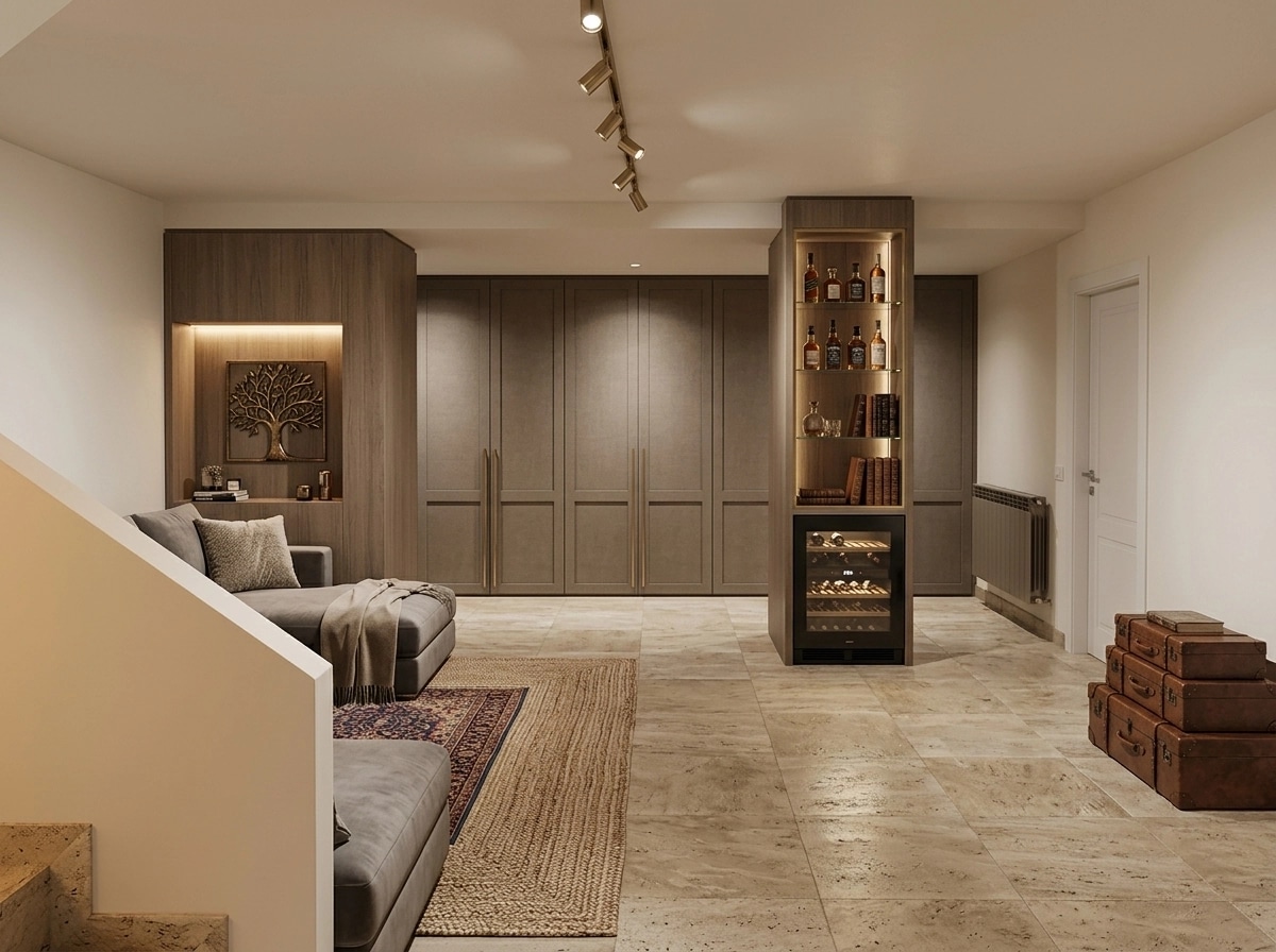 Transitional Ruang Tamu design — interior photo by GenRoom AI