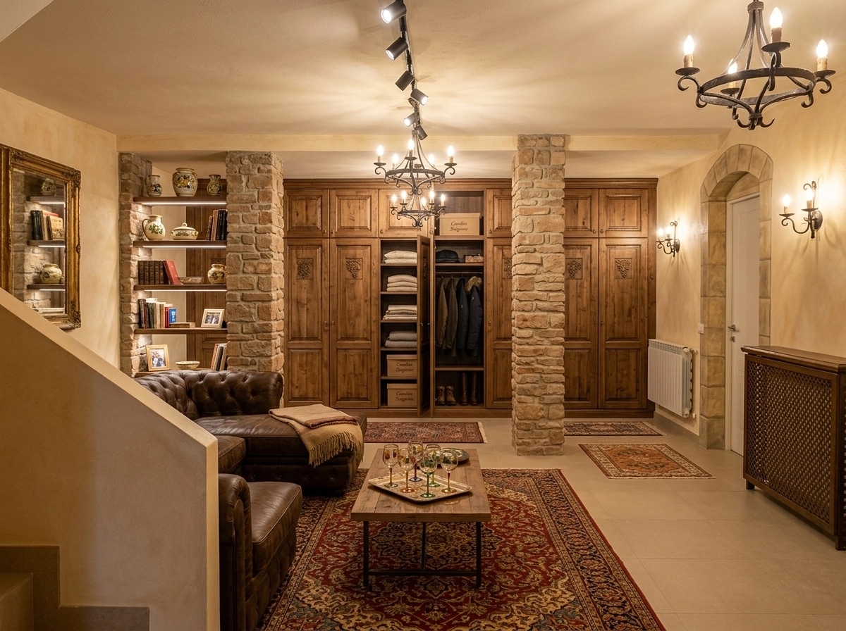Tuscan Living Room design — interior photo by GenRoom AI