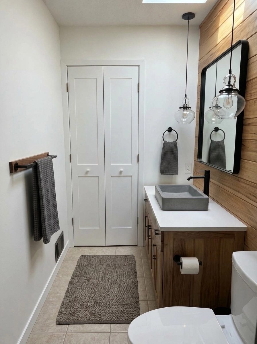 Loft / Industrial Bagno design — interior photo by GenRoom AI