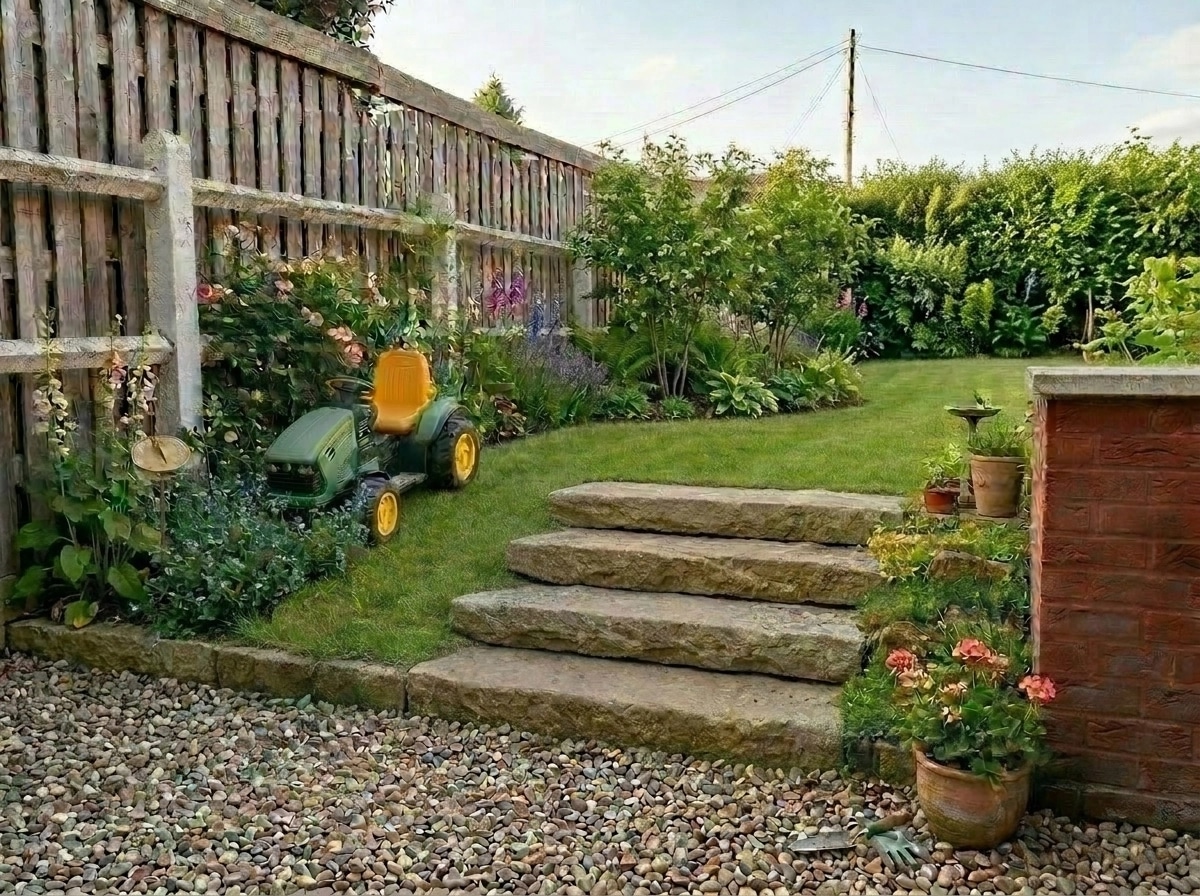 Landscape design in English Cottage Garden style — Yard by GenRoom AI