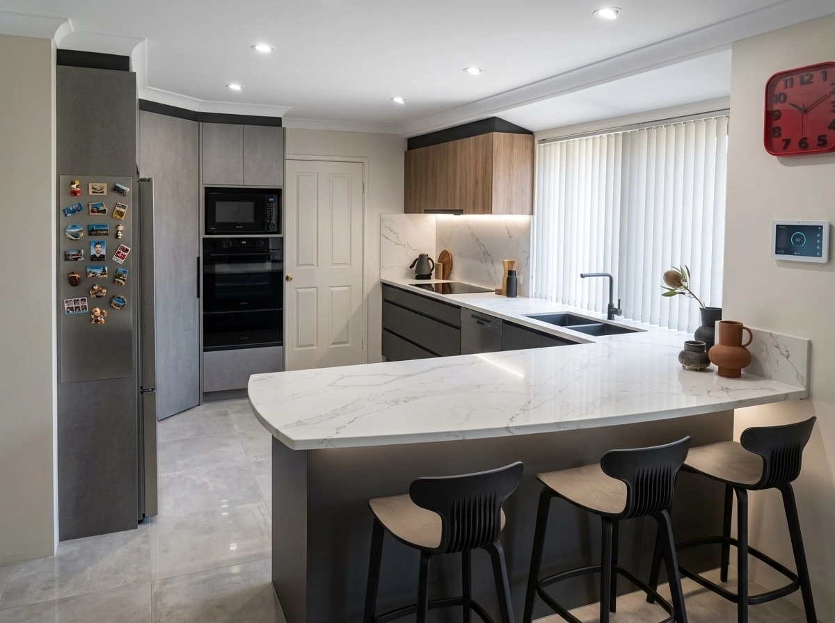 Interior design in Contemporary style — Kitchen by GenRoom AI