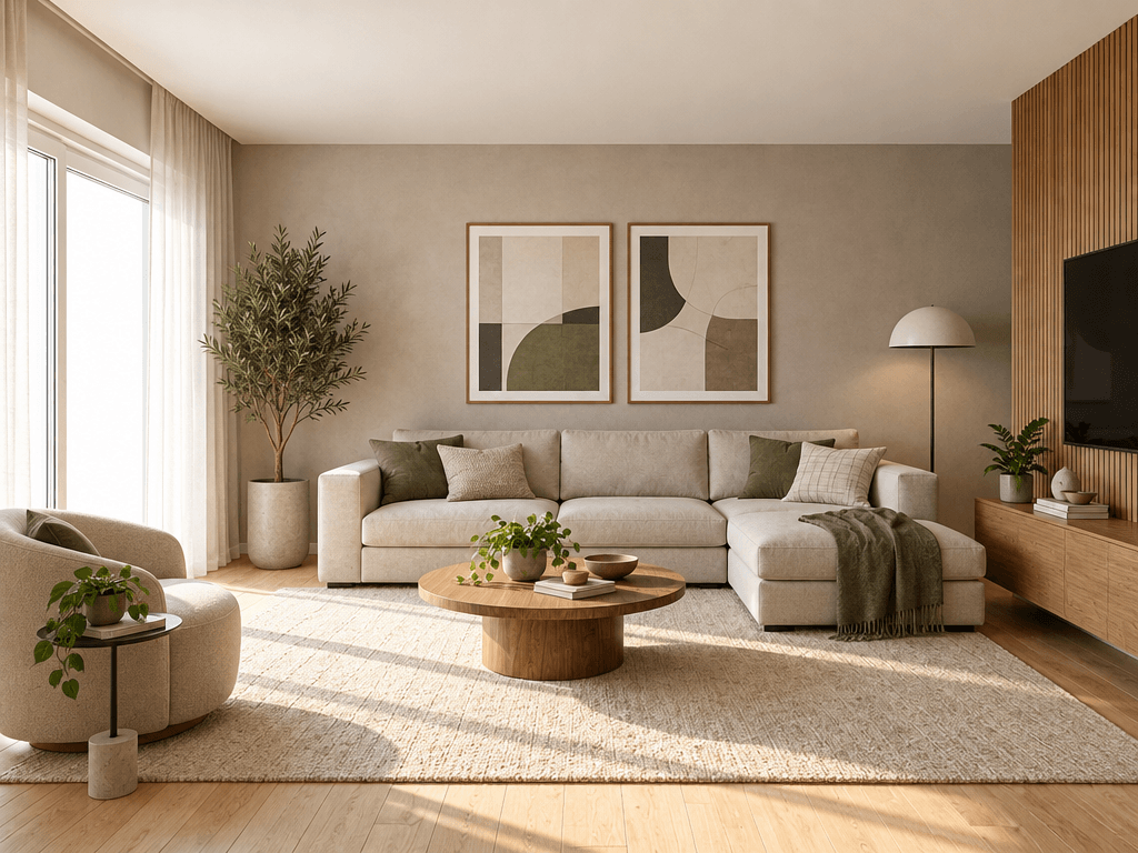 Interior design in Contemporary style — Living Room by GenRoom AI