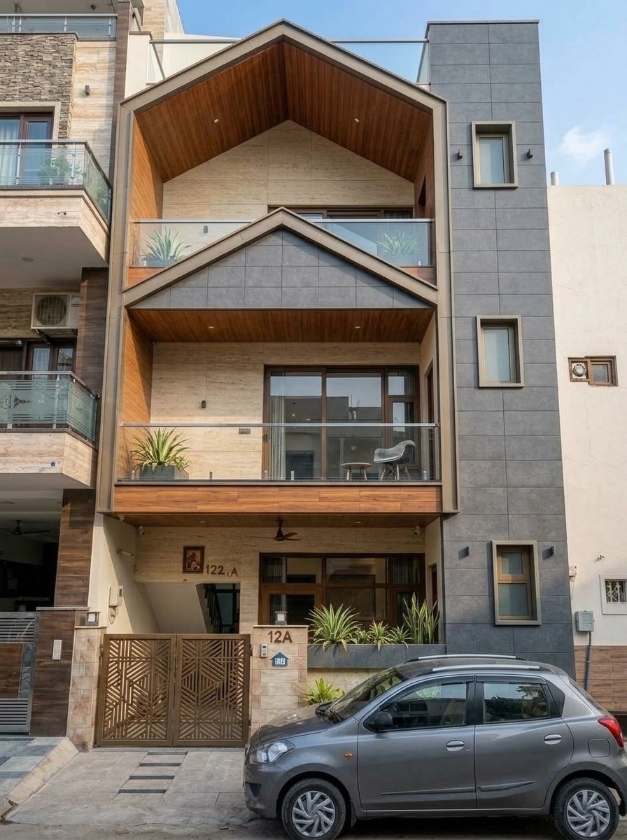 Facade design in Contemporary Facade style — Facade by GenRoom AI
