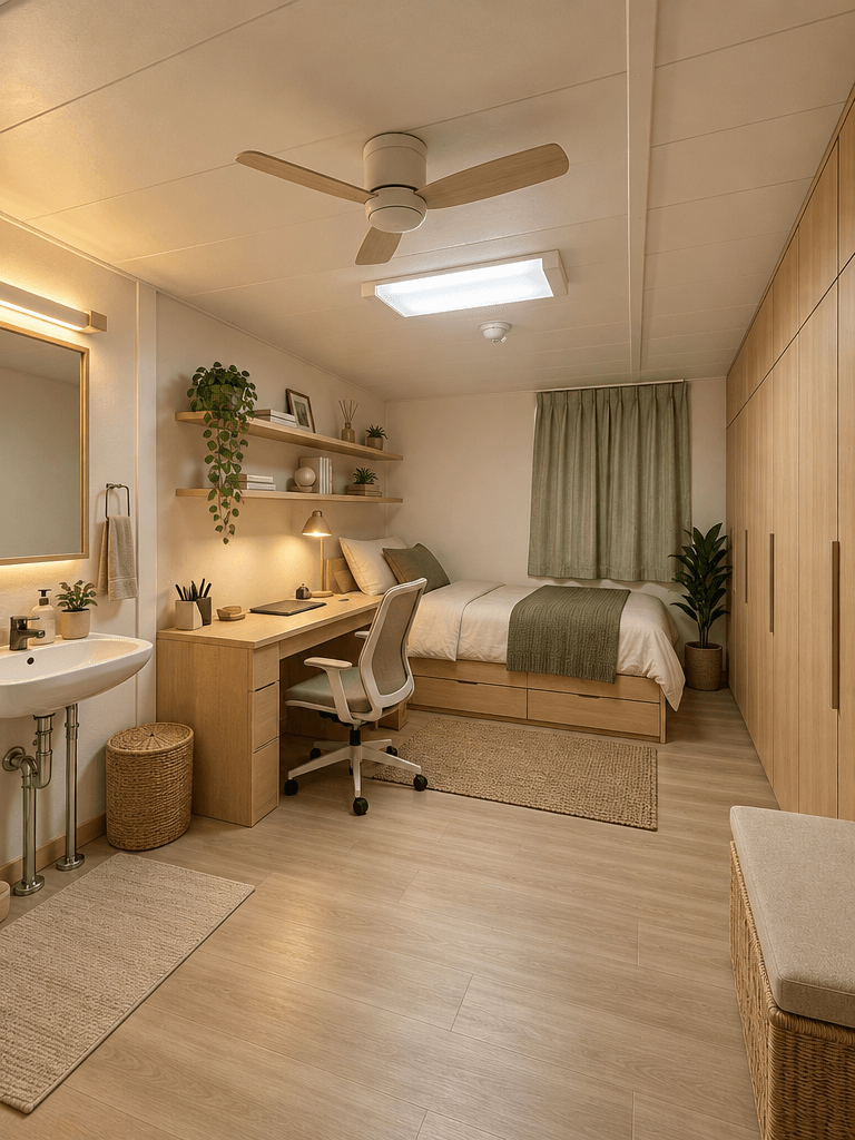 Interior design in Japandi style — Bedroom by GenRoom AI