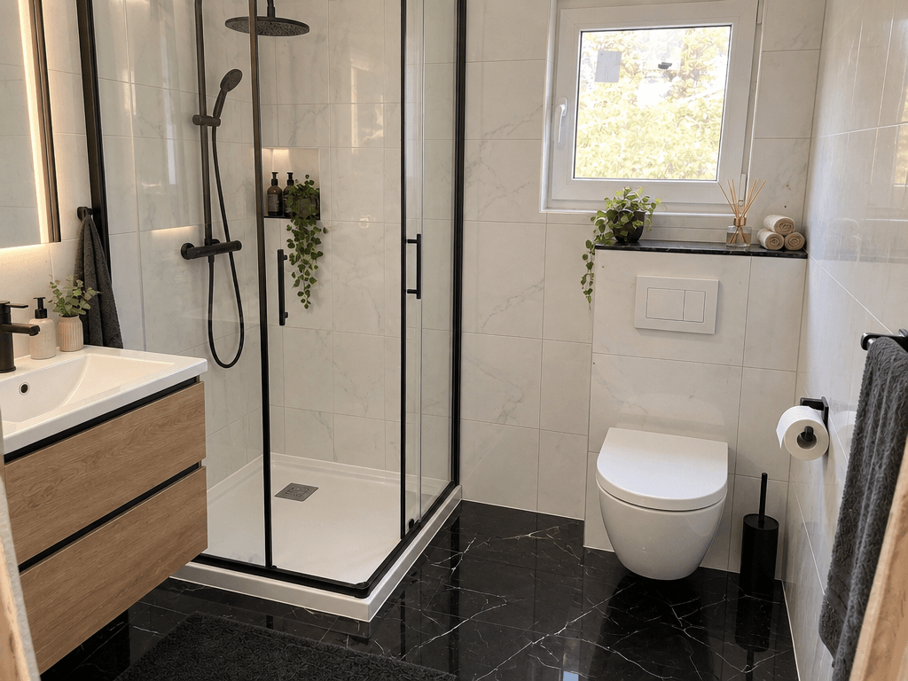 Bathroom interior in no_style style — photo by GenRoom AI