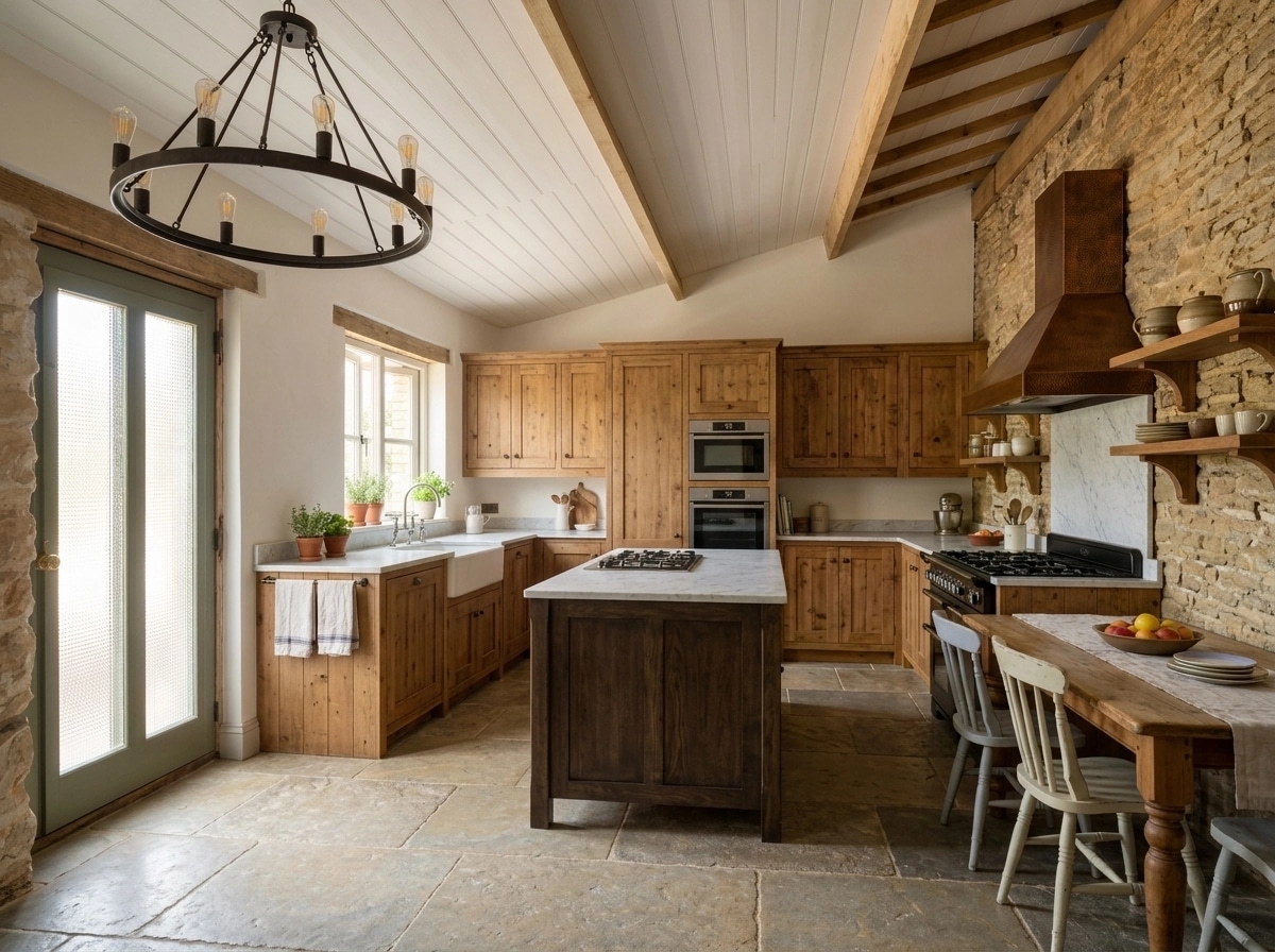 Modern Farmhouse Kitchen design — interior photo by GenRoom AI