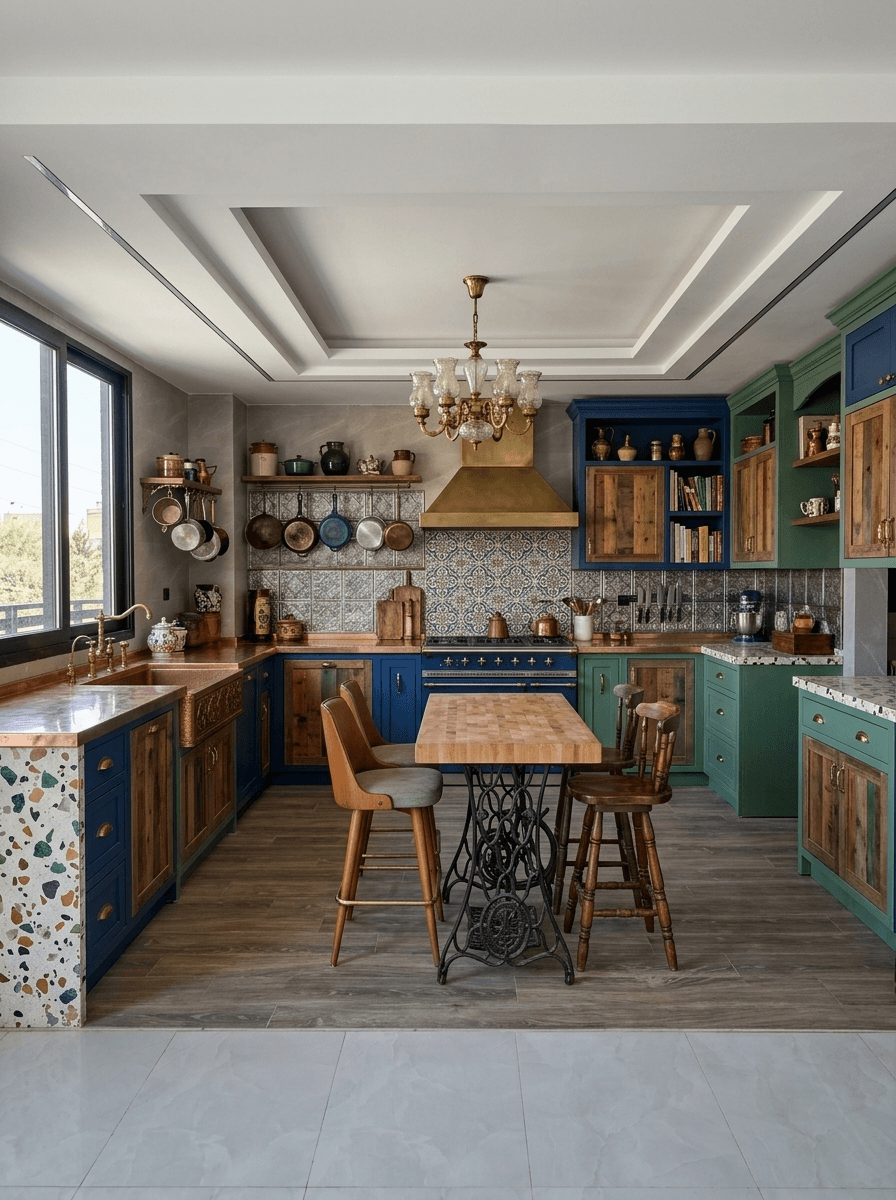 Kitchen interior in Eclectic style — photo by GenRoom AI