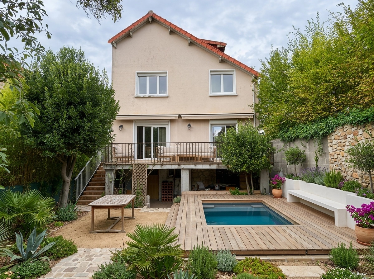 Landscape design in Mediterranean Yard style — Yard by GenRoom AI