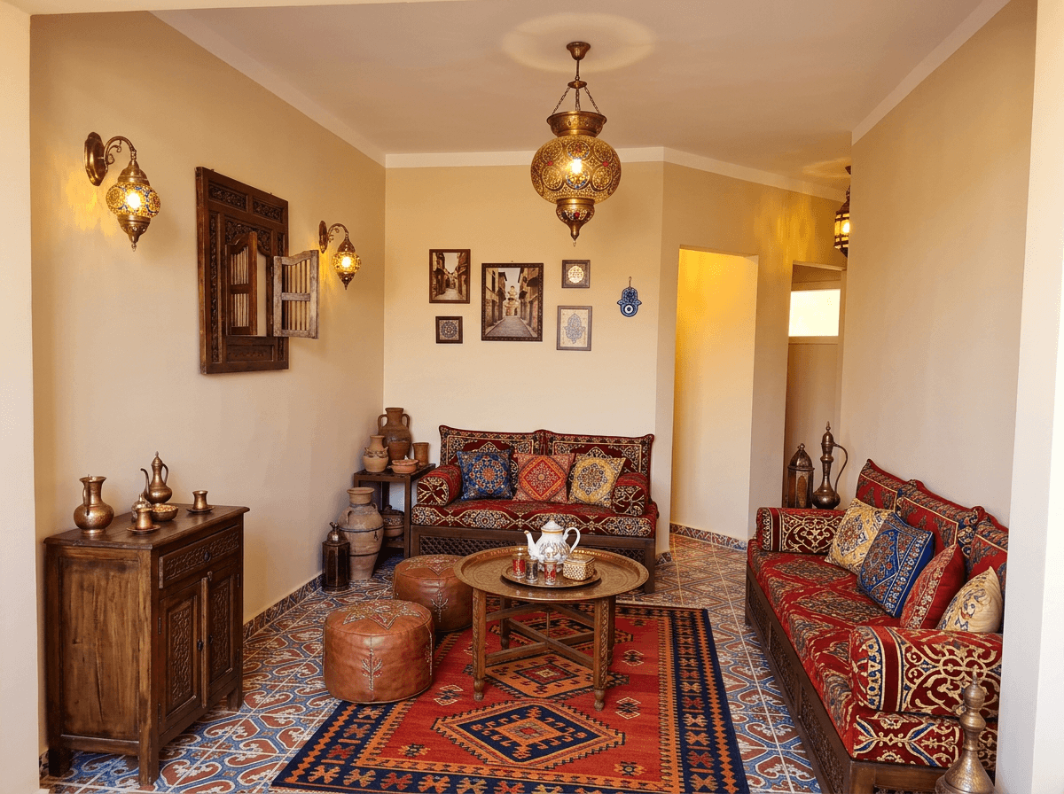 Interior design in Arabian / Moroccan style — office_space by GenRoom AI