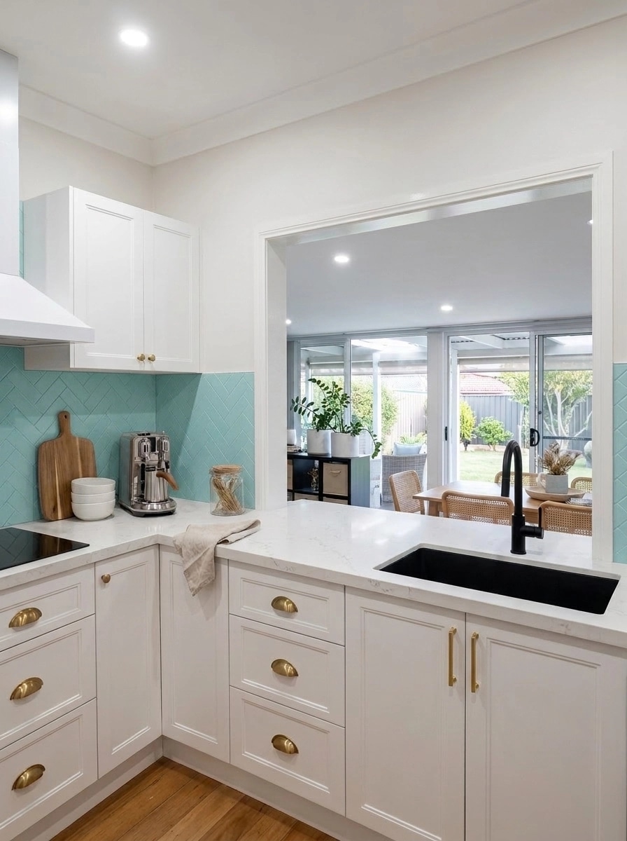 Design d'intérieur en style Coastal / Hamptons — Cuisine par GenRoom AI