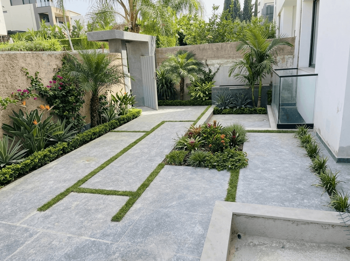 Yard design in no_style style — photo by GenRoom AI