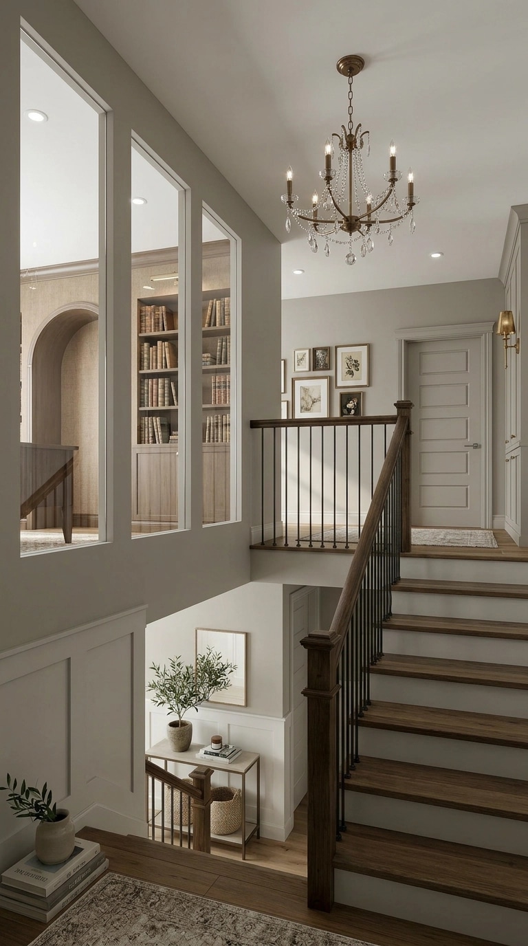 Hallway interior in Transitional style — photo by GenRoom AI