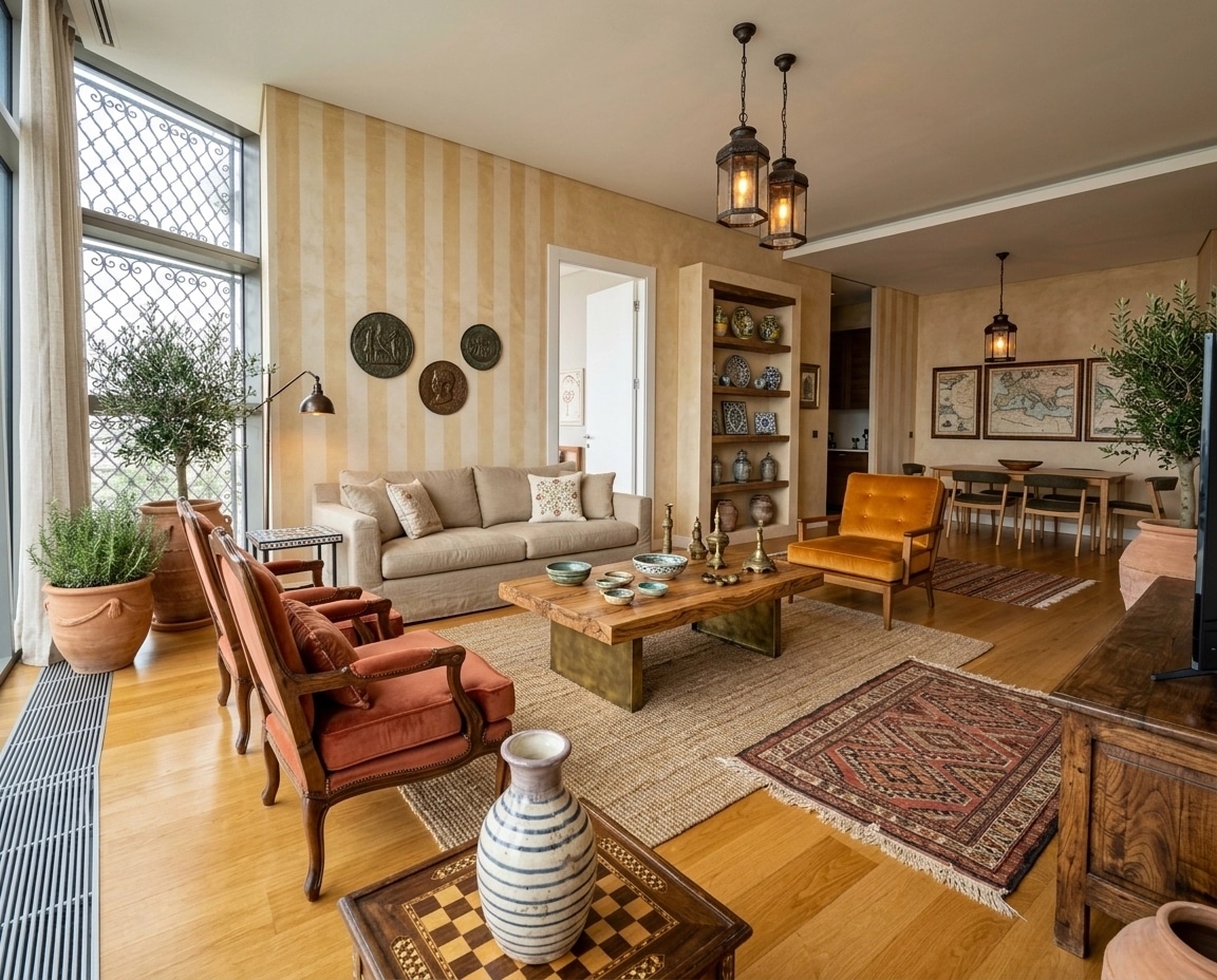 Interior design in Mediterranean style — Living Room by GenRoom AI