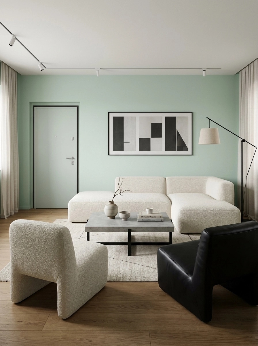 Minimalism Living Room design — interior photo by GenRoom AI