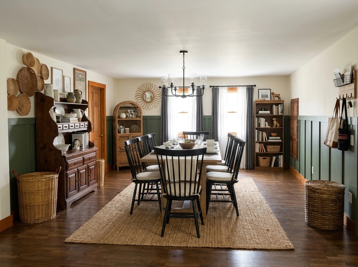 Interior design in Modern Farmhouse style — dining_room by GenRoom AI