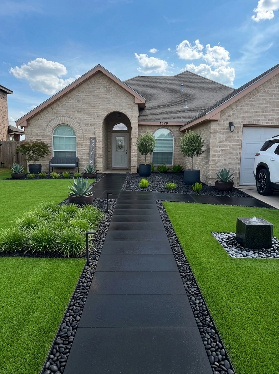 Landscape design in Minimalist Yard style — Yard by GenRoom AI