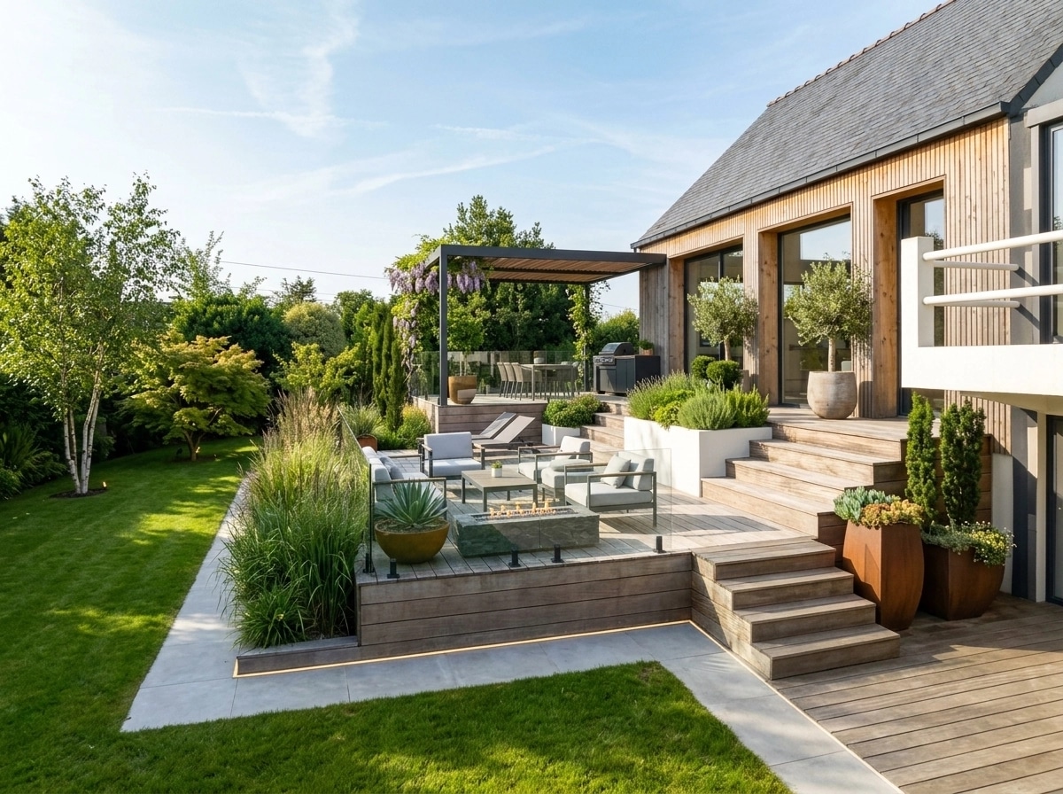 Contemporary Yard Yard design — yard photo by GenRoom AI