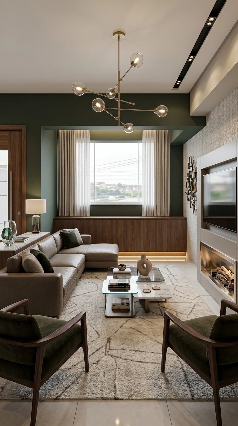 Interior design in Contemporary style — Living Room by GenRoom AI
