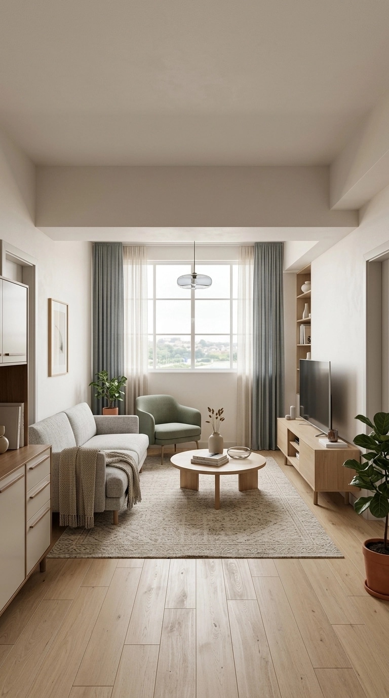 Interior design in Scandinavian style — Living Room by GenRoom AI