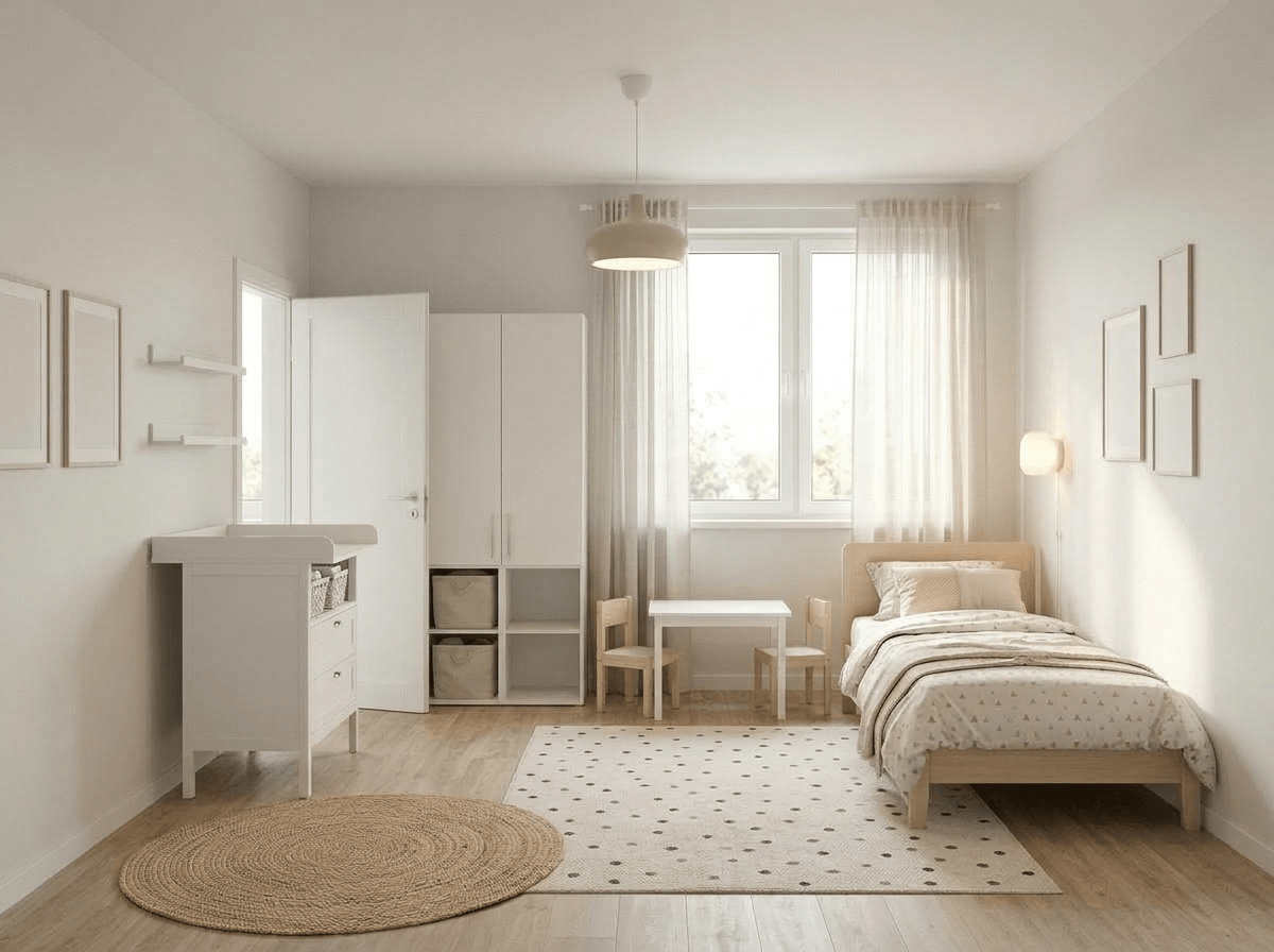 Interior design in Scandinavian style — Kids Room by GenRoom AI