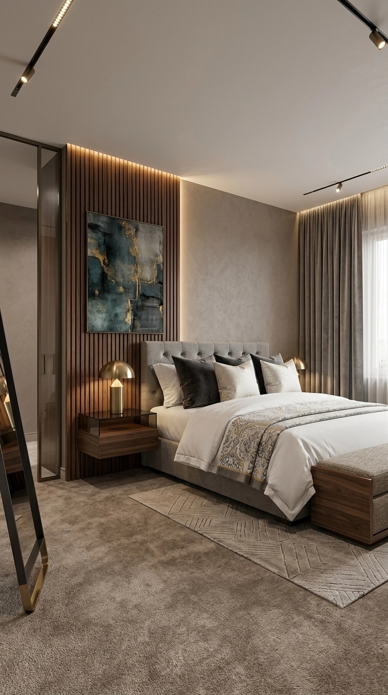 Contemporary Bedroom design — interior photo by GenRoom AI