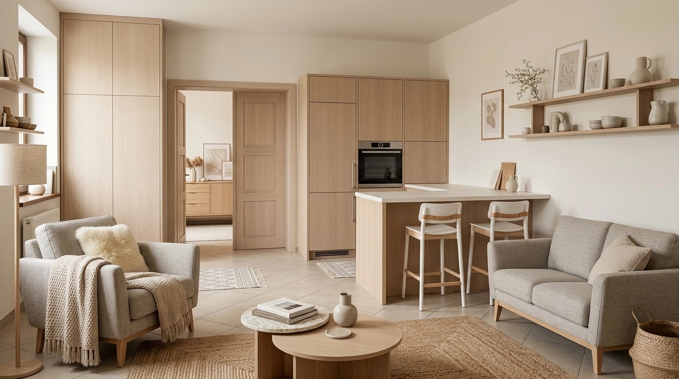 Scandinavian Living Room design — interior photo by GenRoom AI