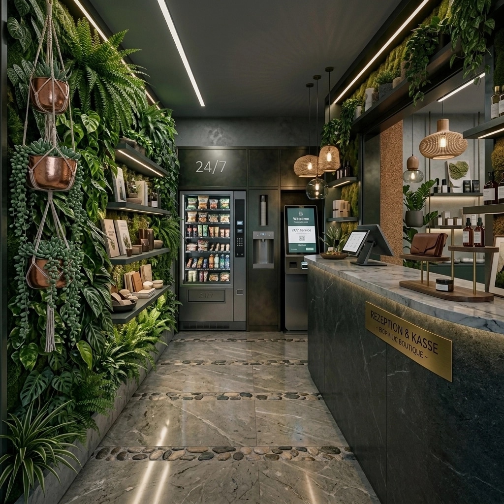 Interior design in Biophilic style — shop by GenRoom AI
