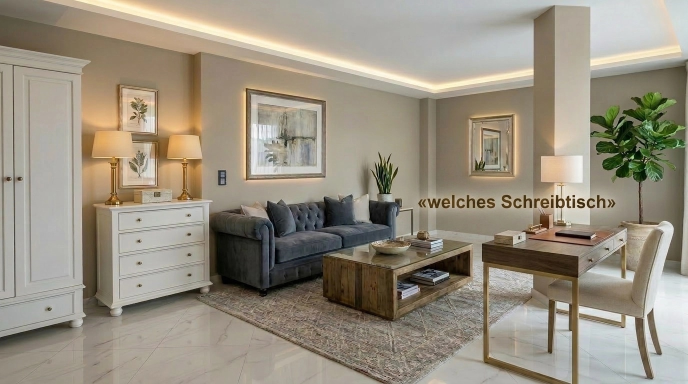 Transitional Living Room design — interior photo by GenRoom AI