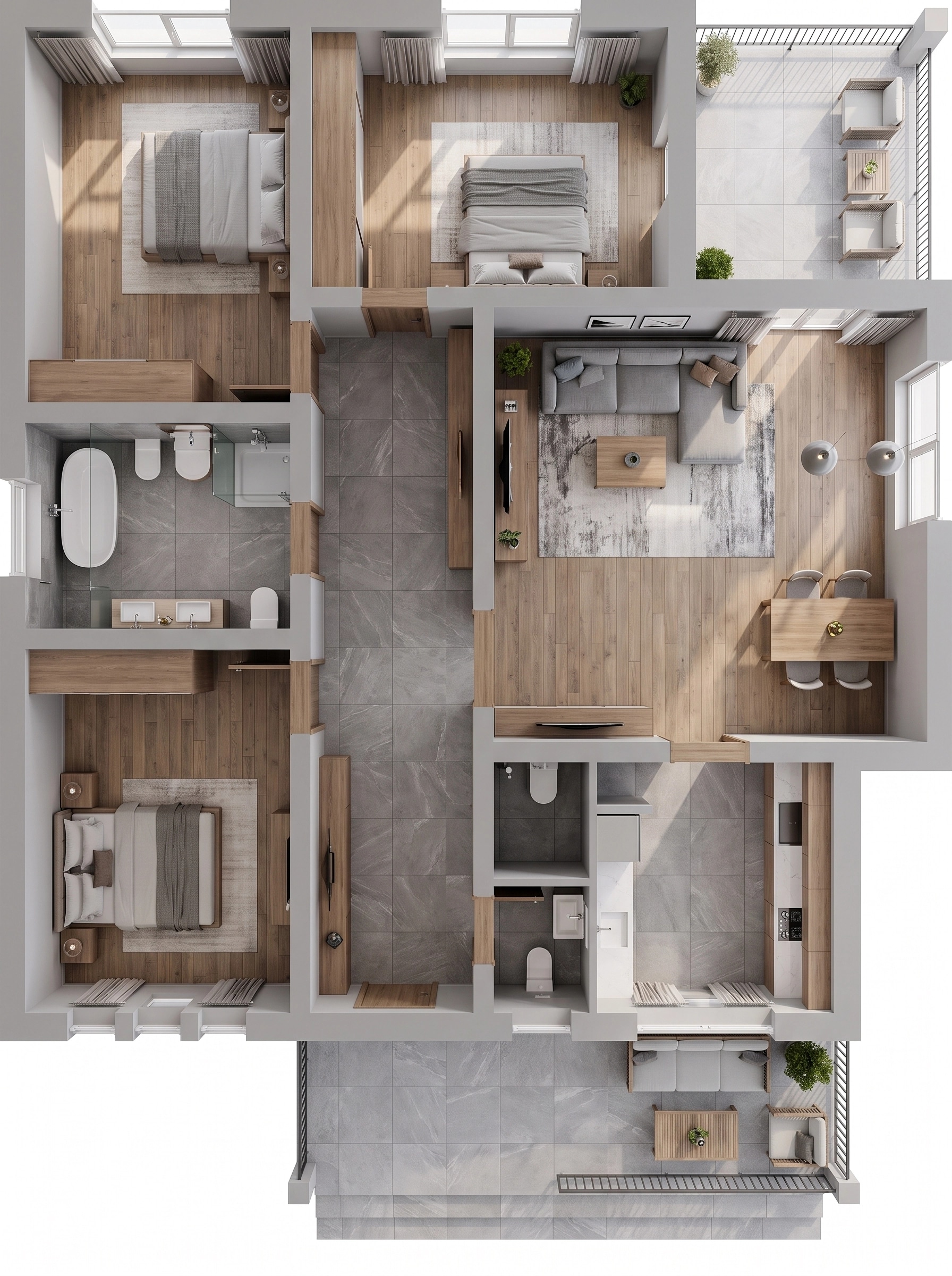 Interior design in Contemporary style — Living Room by GenRoom AI