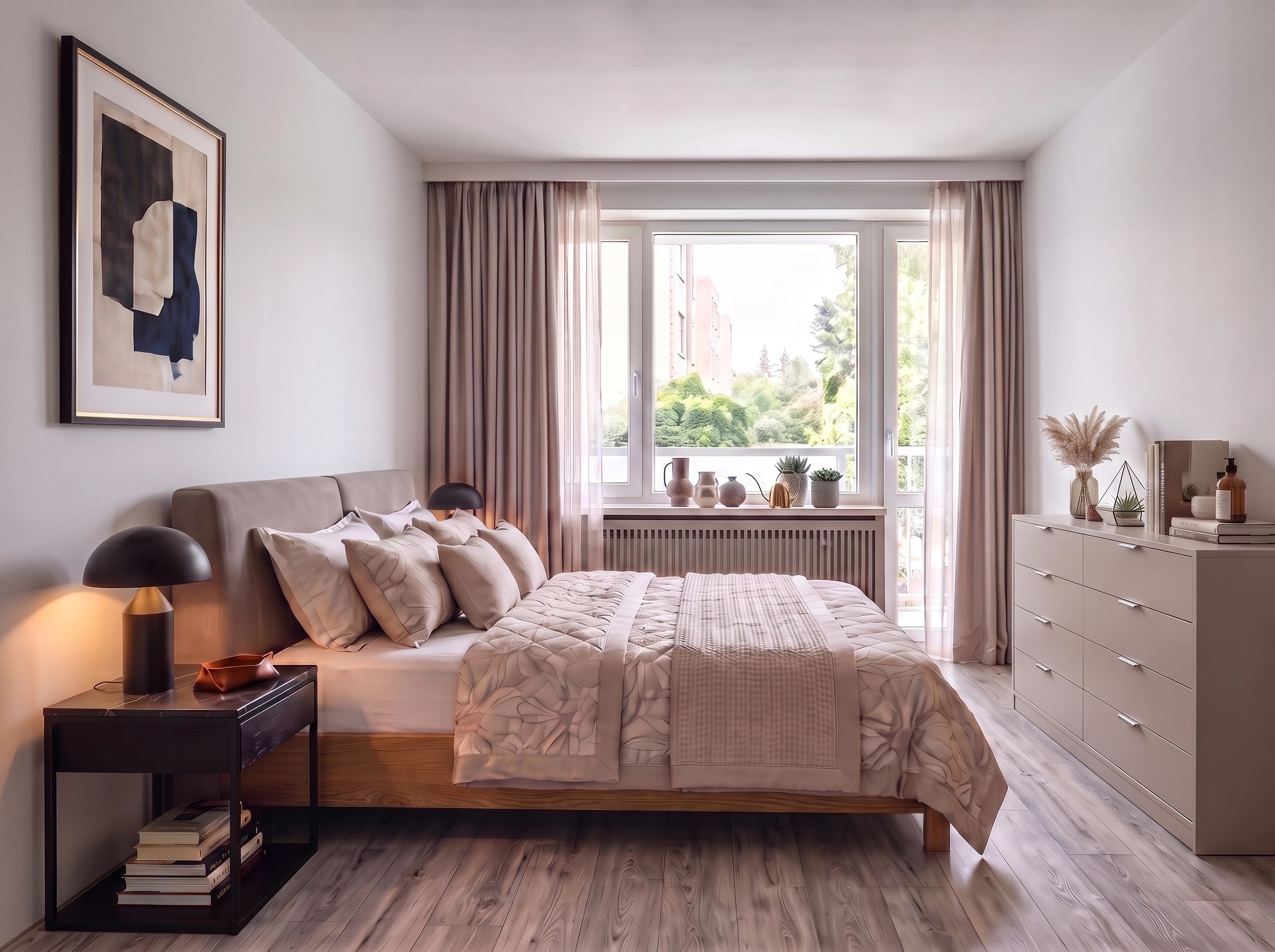Contemporary Bedroom design — interior photo by GenRoom AI