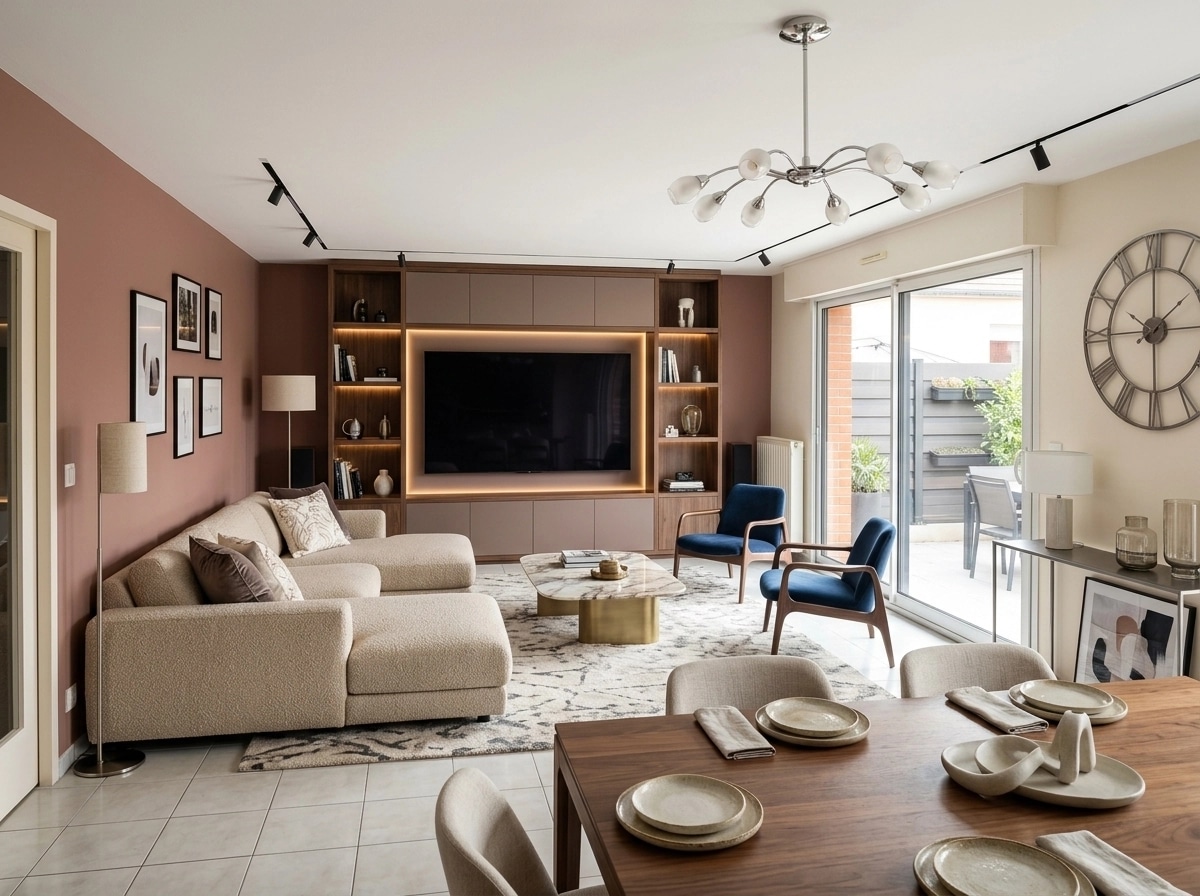 Interior design in Contemporary style — Living Room by GenRoom AI